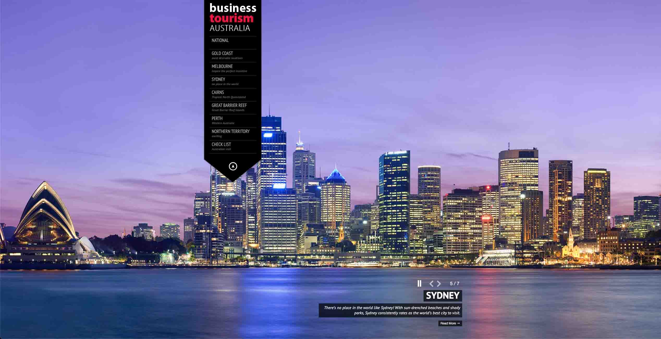 business tourism australia website info