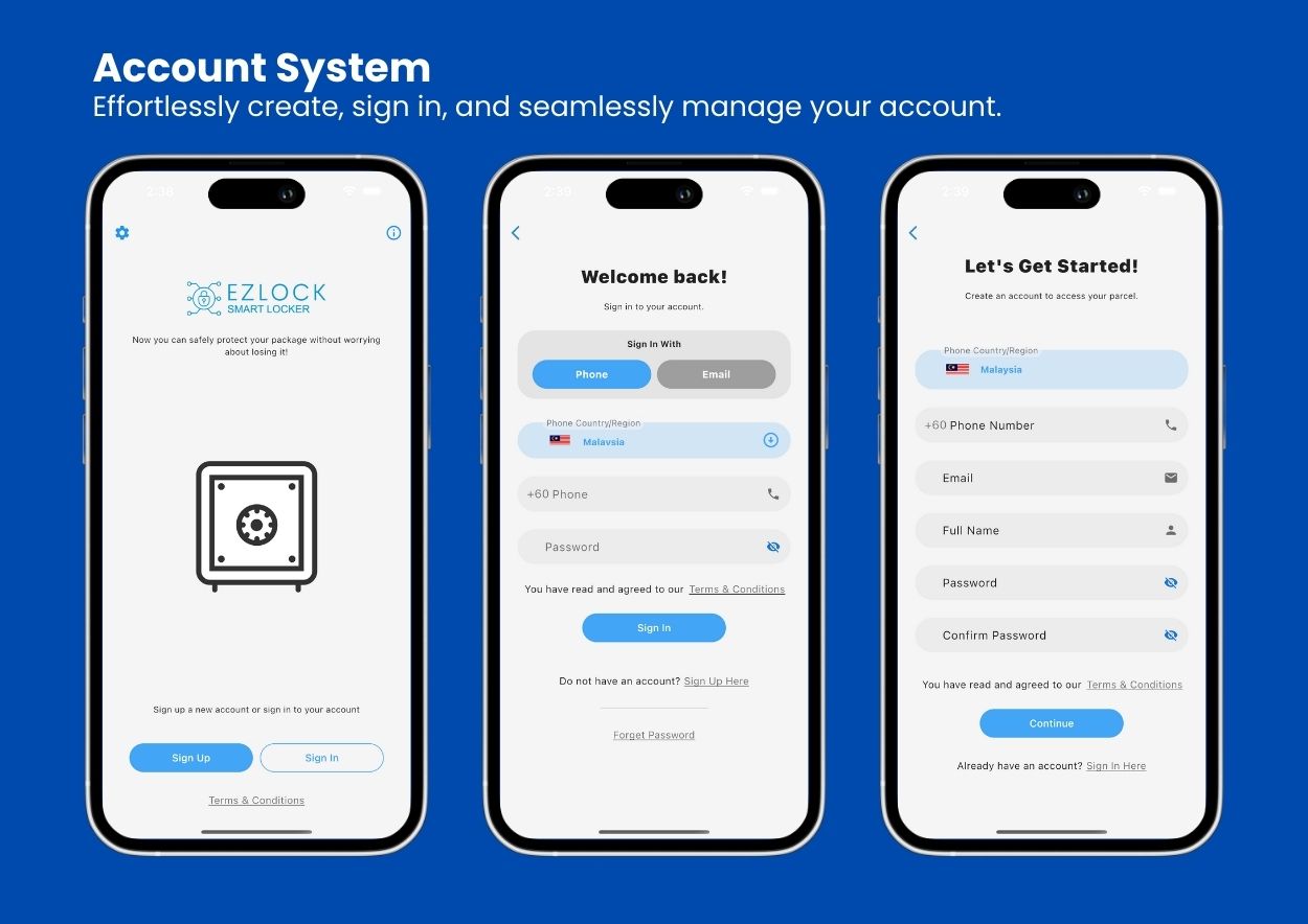 ezlock account system