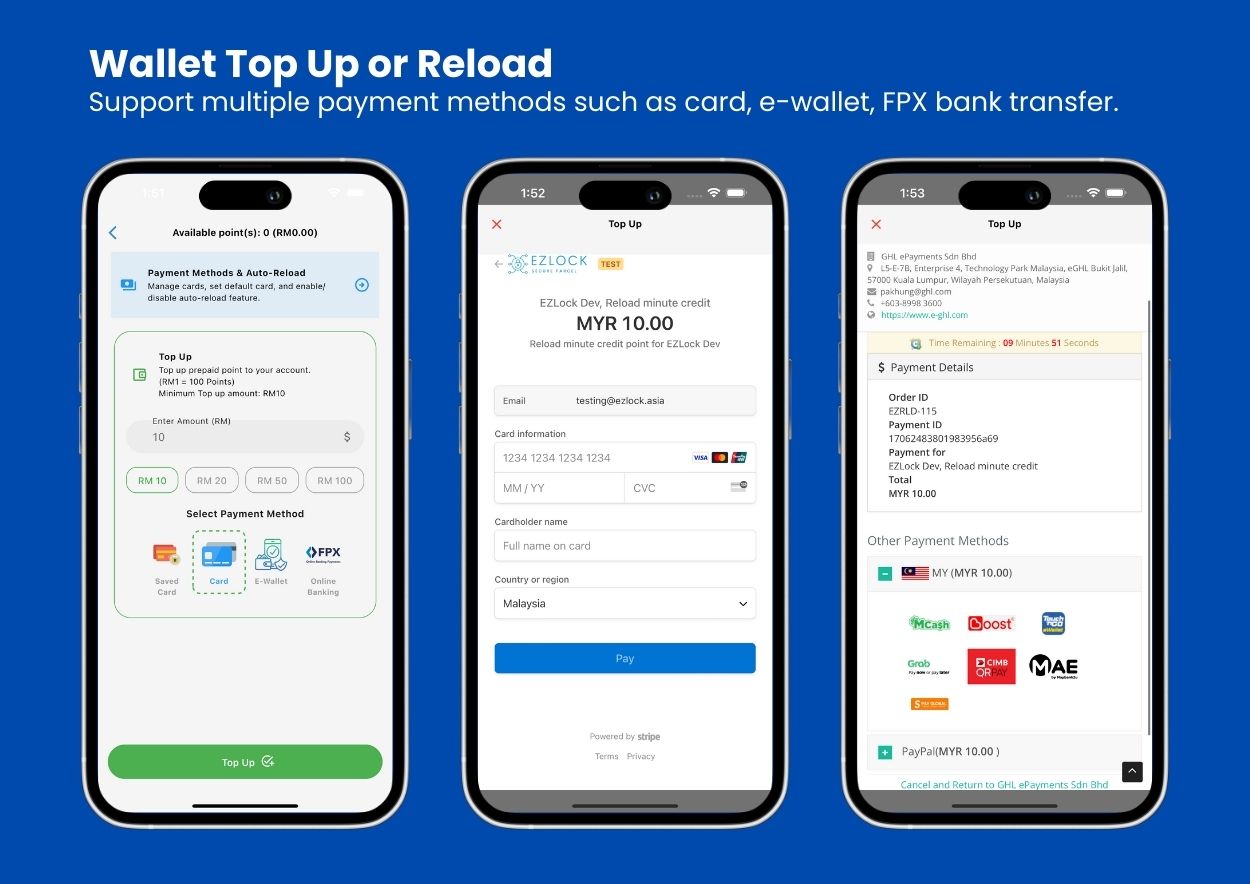 ezlock wallet reload top up