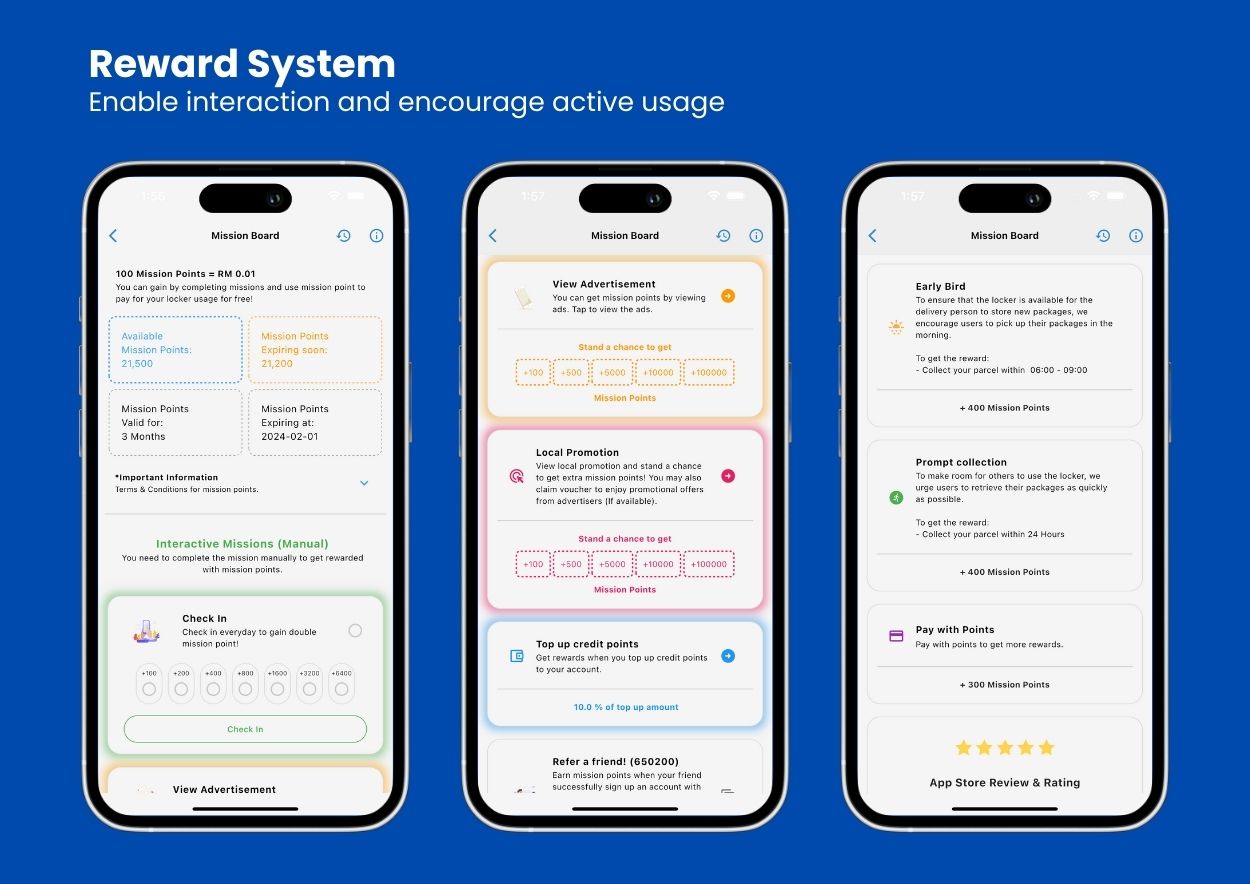 ezlock reward system