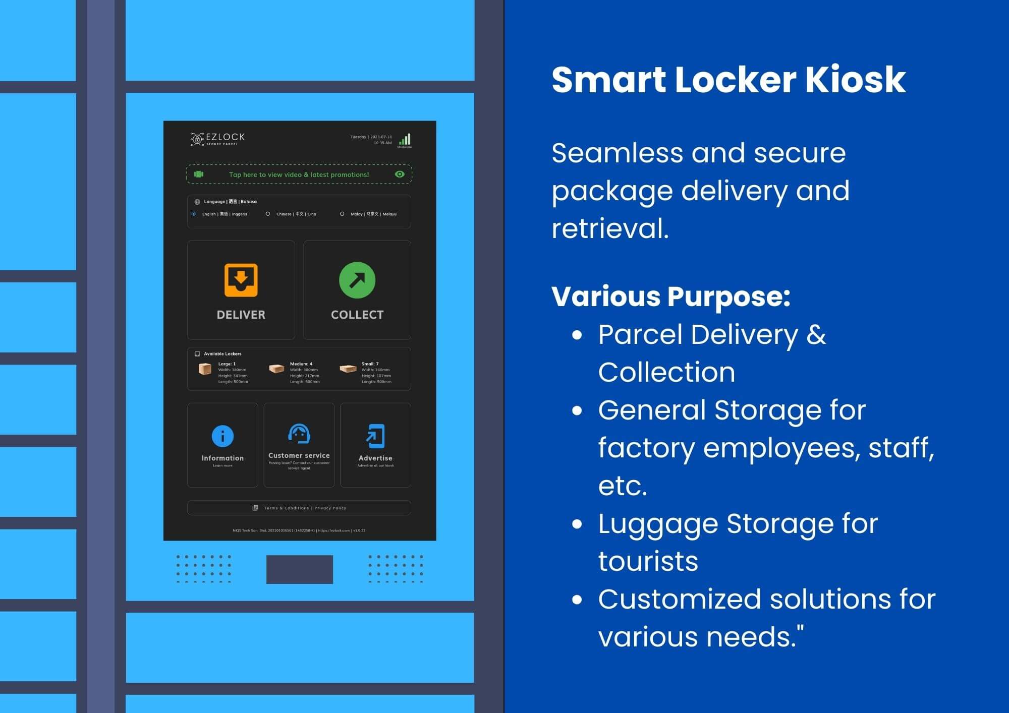 ezlock smart locker kiosk system