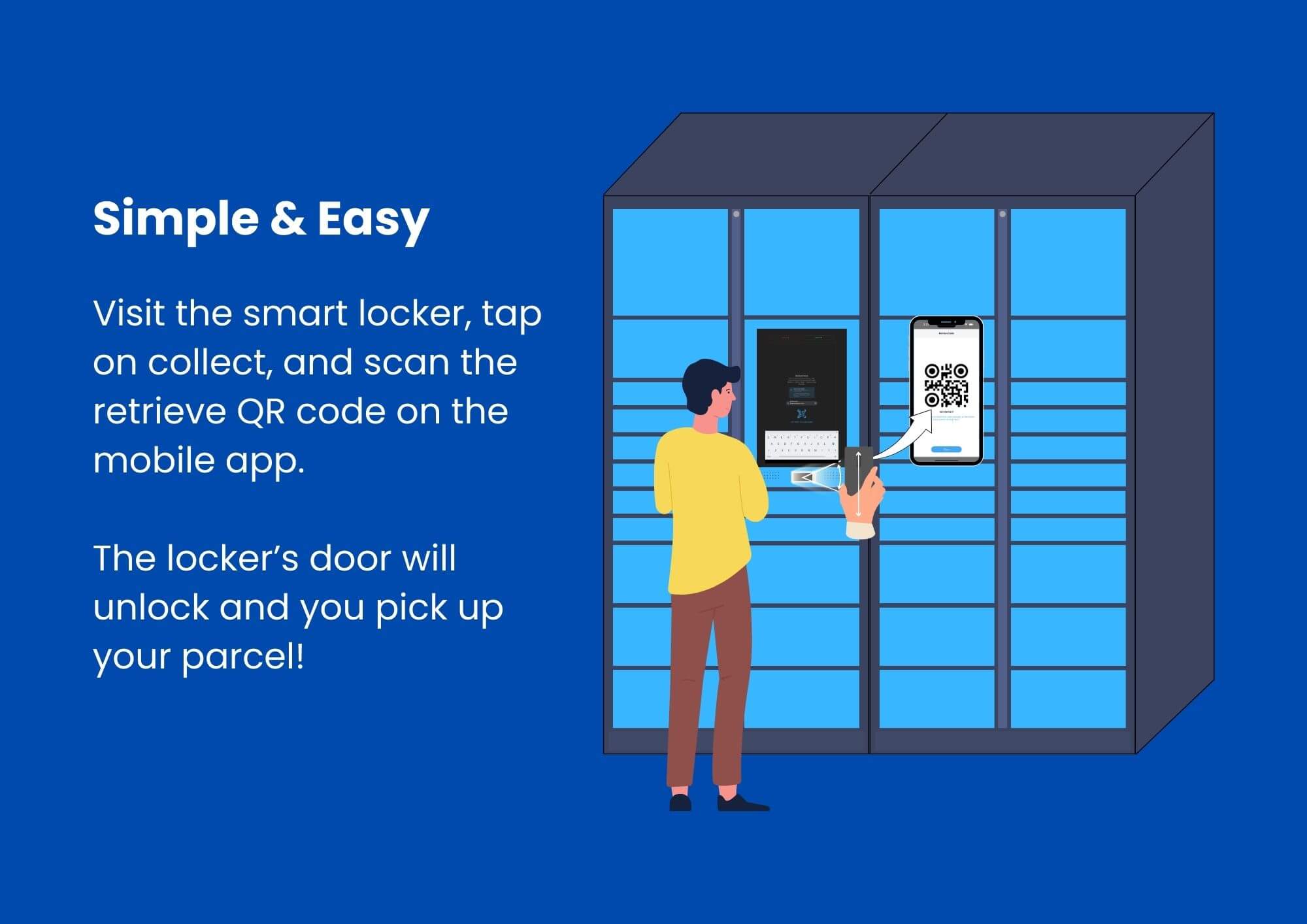 ezlock simple and easy to collect parcel flow