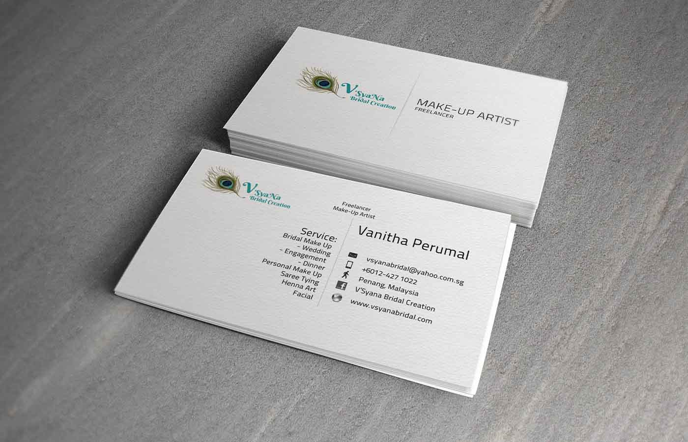 vanitha name card